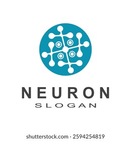Neuron logo icon vector image