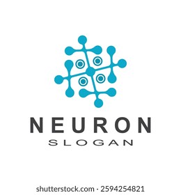 Neuron logo icon vector image