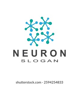 Neuron logo icon vector image