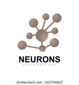 Neuron Logo, Molecule Logo Design, Vector AND, Template Illustration