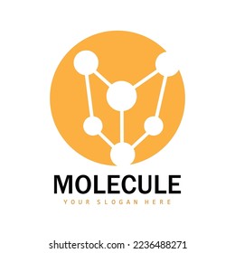 Neuron Logo, Molecule Logo Design, Vector AND, Template Illustration