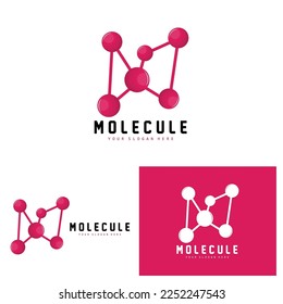 Neuron Logo, Molecule Logo Design, Vector AND, Template Illustration
