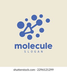 Neuron Logo, Molecule Logo Design, Vector AND, Template Illustration