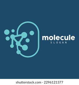 Neuron Logo, Molecule Logo Design, Vector AND, Template Illustration