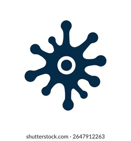 Logotipo de neurona o logotipo de células nerviosas con Plantilla de Ilustración vectorial conceptual.
