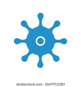 Logotipo de neurona o logotipo de células nerviosas con Plantilla de Ilustración vectorial conceptual.