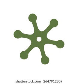 Neuron logo or nerve cell logo with concept vector illustration template.