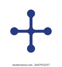 Neuron logo or nerve cell logo with concept vector illustration template.