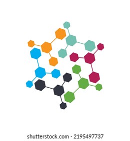 Neuron logo or nerve cell logo design,molecule logo illustration template icon with vector concept 