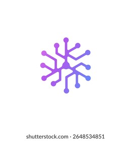 Neuron logo or nerve cell logo design,molecule logo illustration template icon