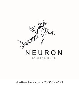 Neuron Logo oder Nervenzelle gesunde abstrakte Molekül Design-Vorlage 