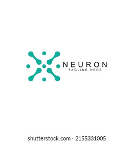 Neuron Logo Nerve Cell Logo Vector Stock Vector (Royalty Free ...