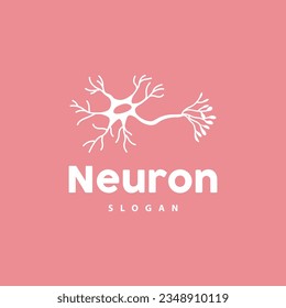 Neuron Logo, Neuron Nerve or Seaweed Vector Abstract Molecule Design, Template Illustration