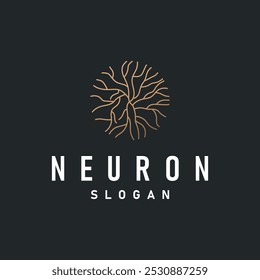 Logotipo de la neurona, nervio de la neurona o diseño Abstractas de la molécula del Vector de algas marinas, ilustración de la Plantilla