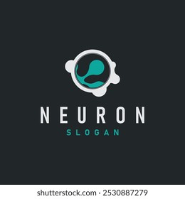 Logotipo de la neurona, nervio de la neurona o diseño Abstractas de la molécula del Vector de algas marinas, ilustración de la Plantilla