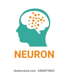 Neuron-Logo-Vektorgrafik mit EPS-Formatdatei.