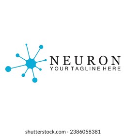diseño de ilustraciones vectoriales del icono neuronal logo vectorial