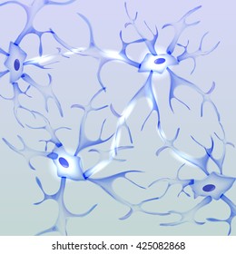 Neuron, nerve cell - Vector Illustration