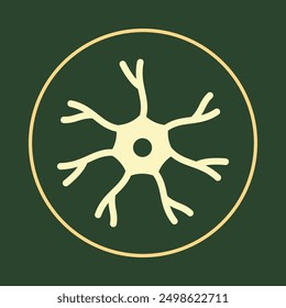Neuron notable trendy icon beautiful abstract vector illustration artwork colorful design