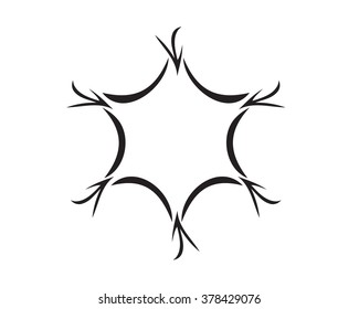 neuron sign design graphic element isolated