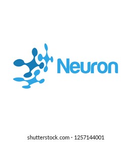 Neuron symbol logo design template vector illustration