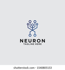 neuron System Technology vector Template design