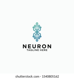 neuron System Technology vector Template design