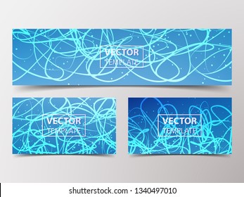 Neurones Vector illustration Internet Connection, Science, Technology, Communication, Chemistry, Biology, Medicine.Geometric Graphic Abstract Background from Colored Mesh, Lines, Dots.