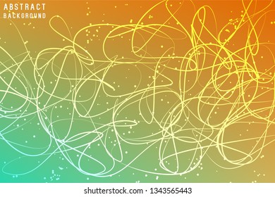 Neurones Vector illustration Internet Connection, Science, Technology, Communication, Chemistry, Biology, Medicine.Geometric Graphic Abstract Background from Colored Mesh, Lines, Dots.