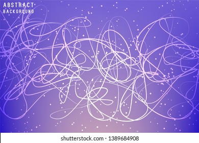 Neurones Vector illustration Internet Connection, Science, Technology, Communication, Chemistry, Biology, Medicine.Geometric Graphic Abstract Background from Colored Mesh, Lines, Dots.