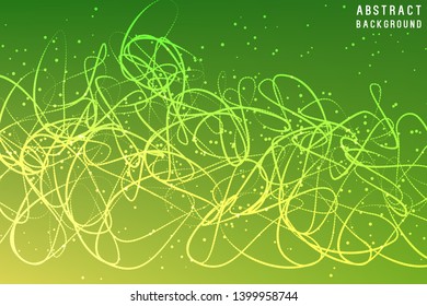 Neurones Vector illustration Internet Connection, Science, Technology, Communication, Chemistry, Biology, Medicine. Geometric Graphic Abstract Background from Colored Mesh, Lines, Dots.