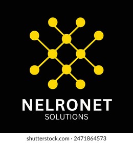 NeuroNet Solutions, Innovative Tech Startup Logo Design, cutting-edge and dynamic logo, innovative AI and machine learning solutions logo, Modern, abstract, tech-savvy