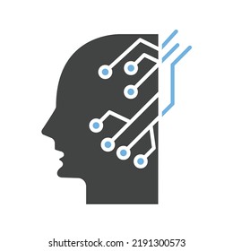 Neurons Circuit icon vector image. Can also be used for Artificial Intelligence. Suitable for mobile apps, web apps and print media.