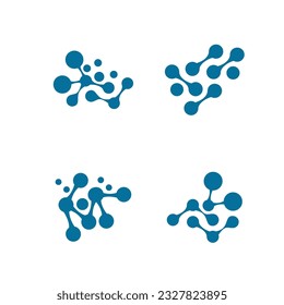 Neurons Logo Design Idea logo icon design vector template