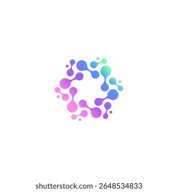 neurons logo, human tech, nano technology, treatment, healthcare, genetic,