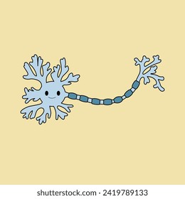 Neurons: nerve cells with body, dendrites (receivers), and axons (transmitters). They regulate nerve communication for control and perception