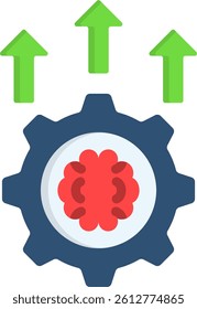 Neuroplasticity Icon Flat Vector Illustration