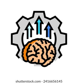 neuroplasticity neuroscience neurology color icon vector. neuroplasticity neuroscience neurology sign. isolated symbol illustration