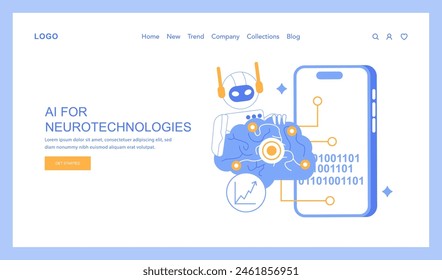 Neurorehabilitation concept An uplifting vector illustration depicting a patient's journey to recovery through advanced neurological therapy and support Vector illustration