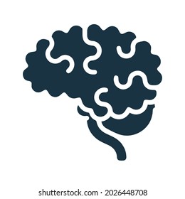 Neuroscience, brain, idea icon. Simple editable vector illustration.