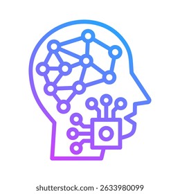 Elemento de icono de neurociencia para el diseño