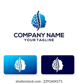 Neurosurgery Brain Logo design vector template