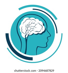 Neurosurgery flat icon - medical specialty for prevention, diagnosis, surgical treatment, and rehabilitation of disorders of nervous system