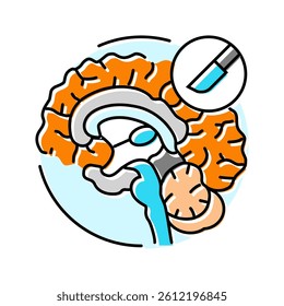 neurosurgery health color icon vector. neurosurgery health sign. isolated symbol illustration