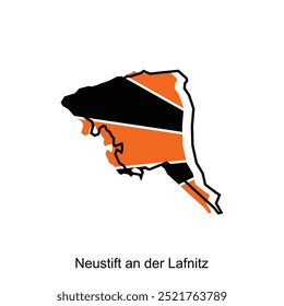 Neustift an der Lafnitz vector Map City - map of Austria Country illustration vector Design Template, suitable for your company, geometric logo design element