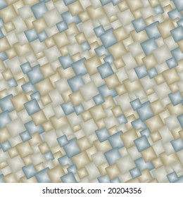 Neutral 3d tiles - seamless vector pattern