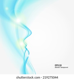 Neutral abstract blue background. Vector.