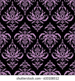 Neutral abstract ornament, vector seamless pattern of abstract decorative elements.