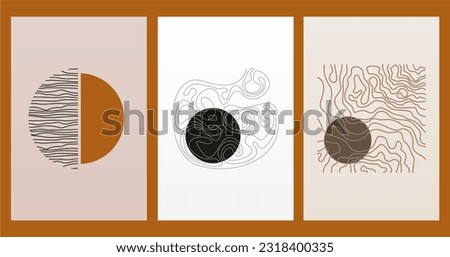 Neutral Abstract Wall Art. Minimalist Geometric Printable.  Abstract Boho Printable Wall Decor