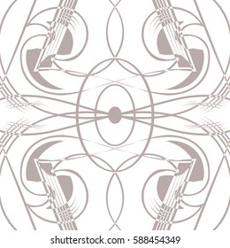 Neutral Art Nouveau Background